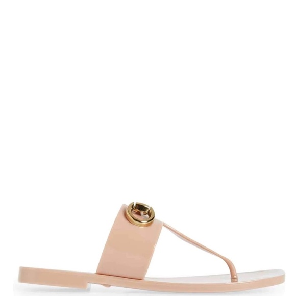 NWT Anthropologie Jeffrey Campbell  A Lil Bit Sandal In Natural Shiny 8 - Picture 3 of 7